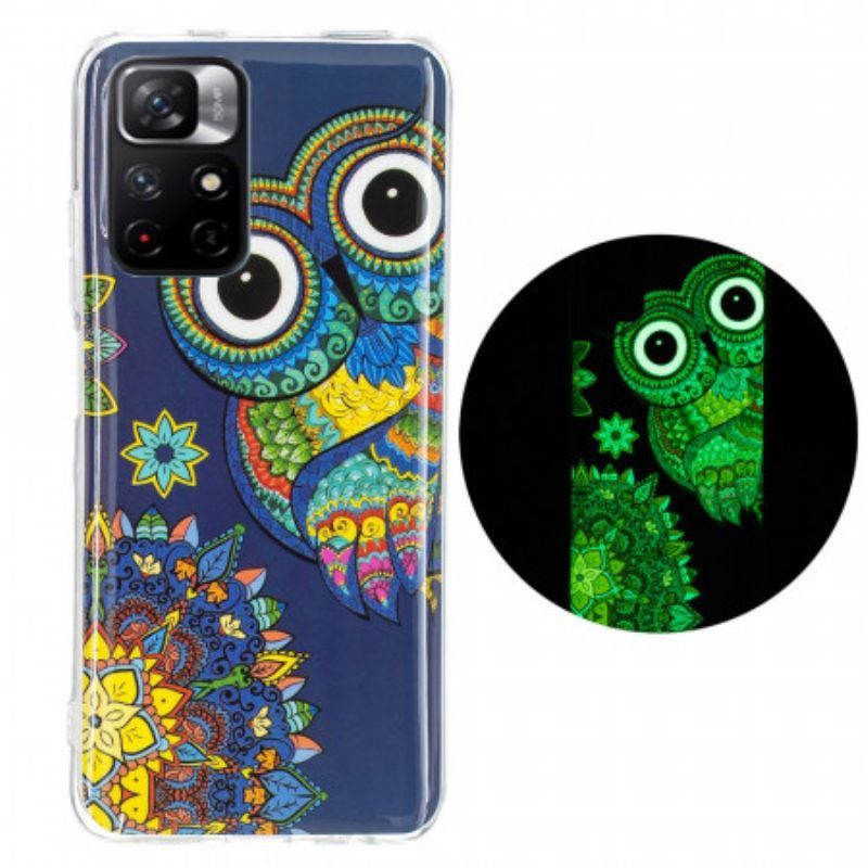 Θήκη Xiaomi Redmi Note 11 Pro Plus 5G Fluorescent Owl Mandala